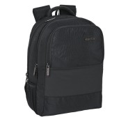 Safta Business Mochila para Portatil hasta 15.6\" - Conector USB - Portabotellas - Respaldo Acolchado - Hombreras Ajustables y Transpirables - Alojamiento para Gafas - 300x160x430mm - Color Negro