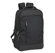 Safta Business Mochila para Portatil hasta 15.6\" - Interior Acolchado - Conector USB - Portabotellas - Tirador Doble - 290x150x440mm - Color Negro