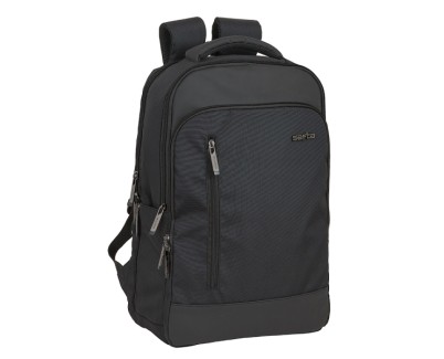 Safta Business Mochila para Portatil hasta 15.6\" - Interior Acolchado - Conector USB - Portabotellas - Tirador Doble - 290x150x440mm - Color Negro