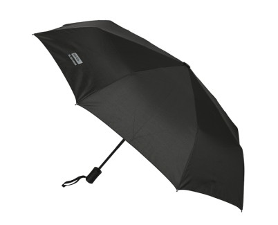 Safta Business Paraguas Automatico de 102cm - 8 Paneles - Asa Engomada - Punta de PVC - Poliester - Nervios de Acero de 8mm - Color Negro