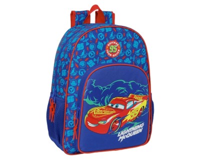 Safta Cars Mochila Adaptable a Carro - Portabotellas - Doble Tirador en Cremallera - Hombreras Acolchadas - Asa de Mano Superior - 19L - 330x140x420mm - Color Azul