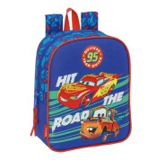 Safta Cars Mochila Guarderia - Adaptable a Carro - Cremallera - Tarjeta de Identificacion - Asa Superior - 6L - 220x100x270mm - Color Azul