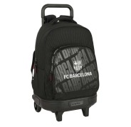 Safta F.C.Barcelona Mochila con Carro - Extraible - Bolsillo Frontal - Portabotellas - Tirador Doble - Hombreras Acolchadas - Asa Acolchada - Tarjeta ID - 33L - 330x220x450mm - Color Negro