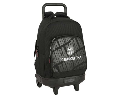 Safta F.C.Barcelona Mochila con Carro - Extraible - Bolsillo Frontal - Portabotellas - Tirador Doble - Hombreras Acolchadas - Asa Acolchada - Tarjeta ID - 33L - 330x220x450mm - Color Negro