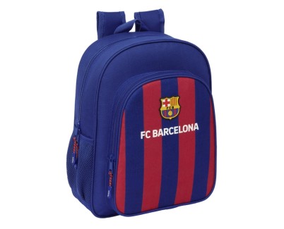 Safta F.C. Barcelona Mochila Infantil - Adaptable a Carro - Asa de Mano - 32x38x12cm - Color Rojo y Azul