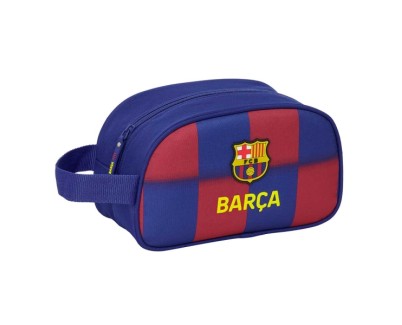Safta F.C.Barcelona Neceser de 5L Portatodo - Adaptable a Carro - Asa de Mano - Cierre de Cremallera - 26x15x12cm - Color Rojo y Azul