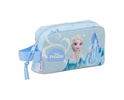 Safta Frozen Bolsa Isotermica Porta Alimentos - Asa de Mano Lateral - Cremallera - 21.5x12x6.5cm - Color Azul Pastel