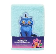 Safta K-Pop Demon Hunters Bloc de Notas - Formato A5 - Tapas de Peluche - 80 Paginas - 21x14.8cm - Color Azul Claro
