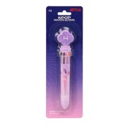 Safta K-Pop Demon Hunters Boligrafo Retractil de 10 Colores - Presentado en Blister - Color Rosa