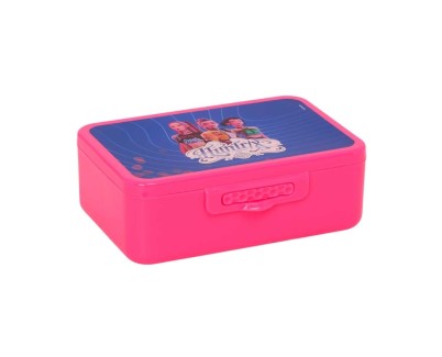Safta K-Pop Demon Hunters Fiambrera - Capacidad de 850ml - 3 Compartimentos Internos - Apertura Frontal - 17.4x5.8x11.4cm - Color Rosa