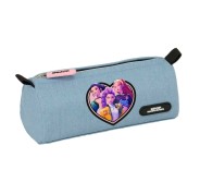 Safta K-Pop Demon Hunters Huntr/X Portatodo - 1 Compartimento con Cremallera - 21x8x7cm - Color Azul Claro