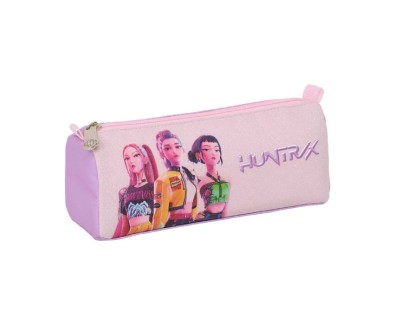 Safta K-Pop Demon Hunters Iconic Portatodo - 1 Compartimento con Cremallera - 21x8x7cm - Color Lavanda