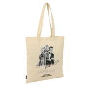 Safta K-Pop Demon Hunters Tour Tote Bag Bolsa de Tela - Asas de Mano - 38x42cm - Color Beige
