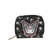 Safta Kuromi Monedero con Billetera - Cierre con Iman - Compartimento de Monedas - 0.10L - 110x20x95mm - Color Negro