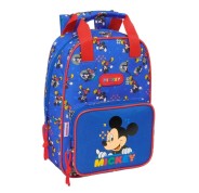 Safta Mickey Mouse Today Mochila Infantil - Bolsillo Frontal - Tarjeta ID - Hombreras Acolchadas - Asa Forrada - 4.50L - 200x80x280mm - Color Azul