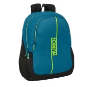 Safta Munich Land Mochila Adaptable a Carro - Portabotellas - Dos Compartimentos Grandes - Tirador Doble - Hombreras Ergonomicas - Asa de Mano - 23L - 320x160x440mm - Color Azul Oscuro