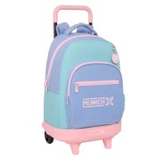 Safta Munich Mellow Mochila con Carro - Extraible - Bolsillo Frontal - Portabotellas - Tirador Doble - Hombreras Acolchadas - Tarjeta ID - 330x220x450mm - Color Azul Claro
