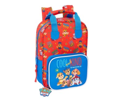 Safta Paw Patrol Cool Mochila Infantil - Adaptable a Carro - Bolsillo Frontal - Tarjeta de Identificacion - Hombreras Acolchadas - Asa Forrada - 4.5L - 200x80x280mm - Color Rojo y Azul