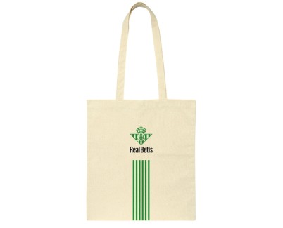 Safta Real Betis Balompie Tote Bag Bolsa de Tela - Asas de Mano - Color Beige