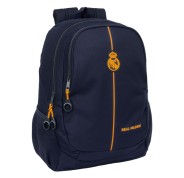 Safta Real Madrid 2ª Equipacion 24/25 Mochila - Adaptable a Carro - Asa de Mano - 32x44x16cm - Color Azul Marino