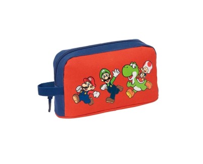 Safta Super Mario Mamma Mia Portadesayunos Termico de 1.7L - Interior Forrado en Aluminio - 215x65x120mm - Color Rojo y Azul