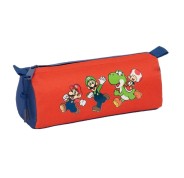 Safta Super Mario Mamma Mia Portatodo - Cremallera - 1.20L - 210x70x80mm - Color Rojo y Azul