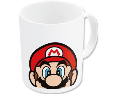 Safta Super Mario Taza Ceramica de 325ml - Color Blanco