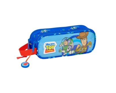 Safta Toy Story Good Vibes Portatodo - Cremallera - Asa Lateral - 1L - 210x60x80mm - Color Azul