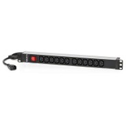 Salicru Regleta SPS PDU Unidad de Distribucion de Energia - 12 Tomas IEC C13 - Color Negro