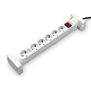 Salicru Regleta SPS SAFE 6S Protectores Electricos Activos de Ultima Generacion - 6 Tomas Schuko - Color Blanco