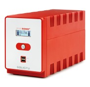 Salicru SPS 2200 SOHO+ IEC Sistema de Alimentacion Ininterrumpida - SAI/UPS -  2200 VA - Line-interactive - Doble Cargador USB - Tipo de Tomas IEC - Color Rojo