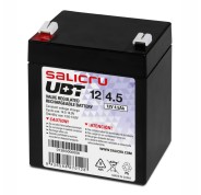 Salicru UBT 12/4,5 Bateria AGM Recargable de 4,5 Ah / 12 V - Color Negro