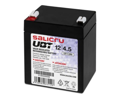 Salicru UBT 12/4,5 Bateria AGM Recargable de 4,5 Ah / 12 V - Color Negro