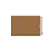 Sam Pack de 100 Sobres de Papel Kraft 90grs - Medidas 370x450mm - Autoadhesivo con Tira de Silicona - Color Marron