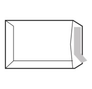 Sam Pack de 250 Sobres de Papel Offset 100grs - Medidas 260x360mm - Autoadhesivo con Tira de Silicona - Color Blanco