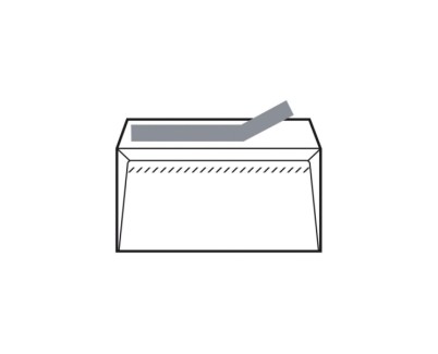 Sam Pack de 500 Sobres de Papel Offset 90grs - Medidas 120x76mm - Autoadhesivo con Tira de Silicona - Color Blanco