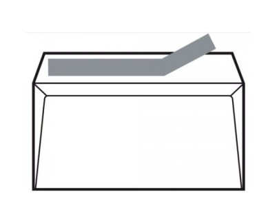 Sam Pack de 500 Sobres de Papel Offset 90grs - Medidas 176x231mm - Autoadhesivo con Tira de Silicona - Color Blanco