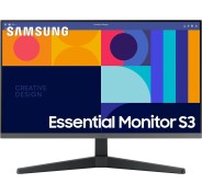 Samsung Essential S3 Monitor 24\" LCD IPS FullHD 1080p 100Hz Freesync - Respuesta 4ms - Angulo de Vision 178° - HDMI, DisplayPort - VESA  75x75mm