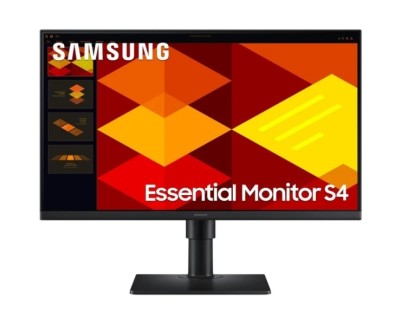 Samsung Essential S40GD Monitor 24\" IPS FullHD 100Hz - Respuesta 5ms - Ajustable en Altura, Giratorio e Inclinable - USB, HDMI, DisplayPort - VESA 100x100mm - Color Negro