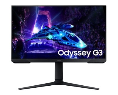 Samsung Odyssey G3 Monitor Gaming 24\" FullHD 1080P 100Hz FreeSync - Respuesta 1ms - Ajustable en Altura e Inclinable - Angulo de Vision 178° - 16:9 - HDMI, DisplayPort - VESA 100x100mm