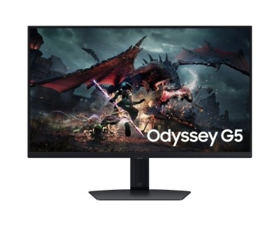 Samsung Odyssey G5 G50D Monitor 27" IPS QHD 180Hz FreeSync - Respuesta 1ms - Regulable en Altura, Giratorio e Inclinable - HDMI, DisplayPort - VESA 100x100mm - Color Negro