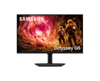 Samsung Odyssey G5 G50F Monitor 27\" IPS QHD 180Hz FreeSync G-Sync HDR10 - Respuesta 1ms - Regulable en Altura, Giratorio e Inclinable - HDMI, DisplayPort - VESA 100x100mm - Color Negro