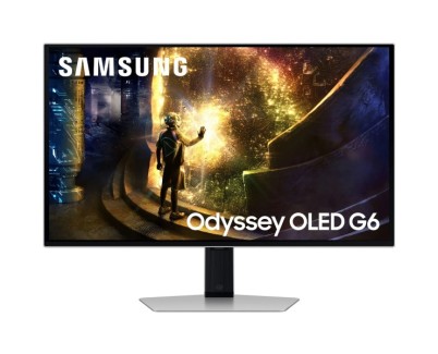 Samsung Odyssey G6 Monitor 27\" OLED QHD 240Hz FreeSync y G-SYNC - Respuesta 1ms - Ajustable en Altura e Inclinable - Angulo de Vision 178º - HDMI, DisplayPort - VESA 100x100mm