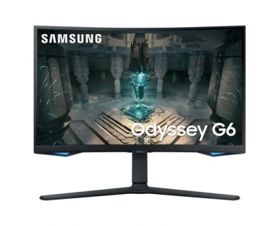 Samsung Odyssey G6 Monitor 32\" LED VA Curvo QHD 240Hz FreeSync Premium Pro - Respuesta 1ms - Ajustable en Altura, Giratorio e Inclinable - Angulo de Vision 178º - Modo Smart TV - HDMI, USB,DP - VESA 100x100mm
