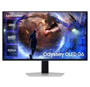 Samsung Odyssey G6 Monitor Gaming 27\" OLED QHD 360Hz FreeSync Premium Pro HDR - Respuesta 0.3ms - Regulable en Altura, Giratorio e Inclinable - HDMI, DisplayPort, USB3.2 y Audio - VESA 100x100mm - Color Gris