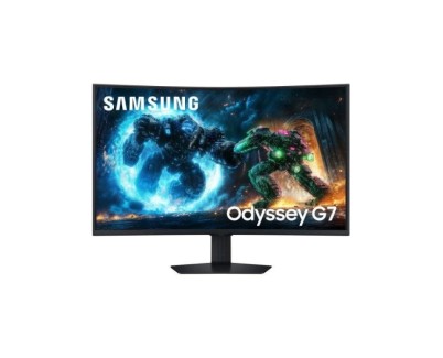 Samsung Odyssey G7 G75F Monitor 37" VA Curvo UHD 4K 165Hz FreeSync HDR10+ - Respuesta 1ms - HDMI, DisplayPort, USB - VESA 75x75mm - Color Negro