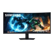 Samsung Odyssey G7 G75F Monitor 40\" VA Curvo WUHD 180Hz FreeSync Premium Pro HDR10+ - Respuesta 1ms - Ajustable en Altura, Giratorio e Inclinable - 21:9 - HDMI, DisplayPort, USB - VESA 100x100mm