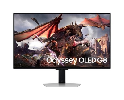 Samsung Odyssey G8 Monitor 32\" OLED UltraHD 4K 240Hz FreeSync Premium Pro - Respuesta 1ms - Ajustable en Altura, Giratorio e Inclinable - Angulo de Vision 178º - HDMI, DisplayPort - VESA 100x100mm