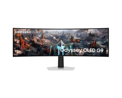 Samsung Odyssey G9 Monitor Curvo 49\" OLED Dual QHD 240Hz  FreeSync Premium Pro - Respuesta 0.03ms - 32:9 - USB, HDMI, DisplayPort - VESA 100x100mm