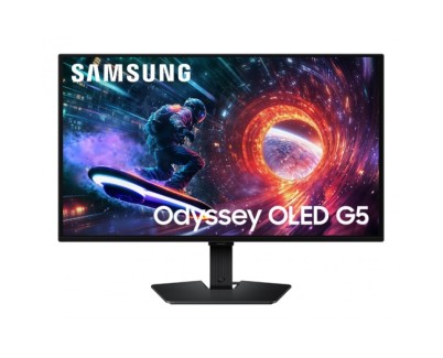 Samsung Odyssey OLED G5 Monitor 27\" OLED QHD 180Hz FreeSync HDR10 - Respuesta 0.03ms - Angulo de Vision 178&ordm; - HDMI, DisplayPort - VESA 100x100mm